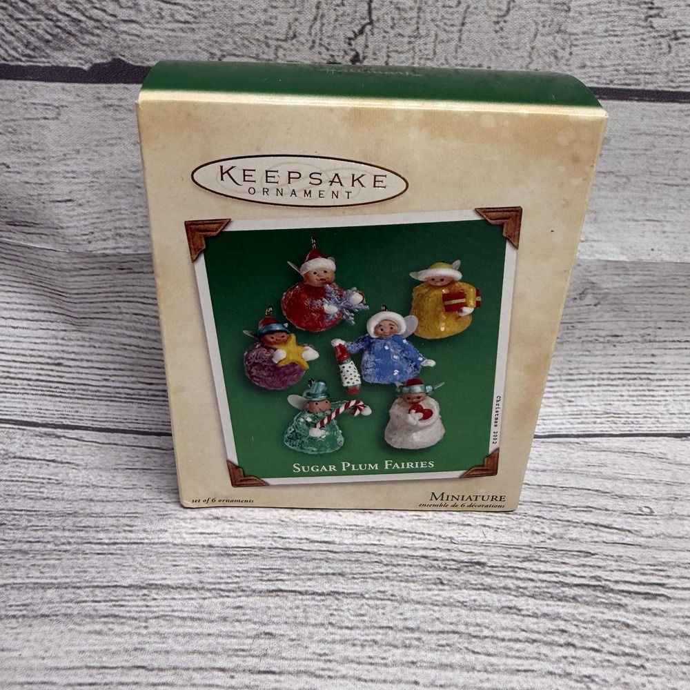 Hallmark Ornaments Sugar Plum Fairies 2002  Set Of 6 New
